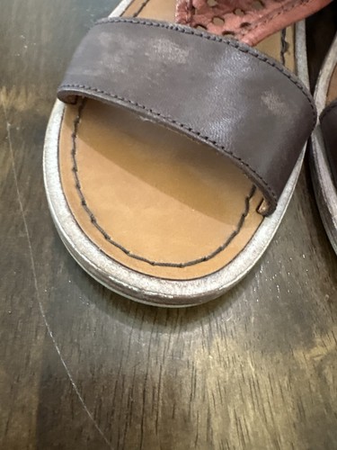 Free People On A Whim Perforierte Leder Stiefel Sandalen Riemchen Gr. 37 EU 6,5-7 US - Bild 3 von 11