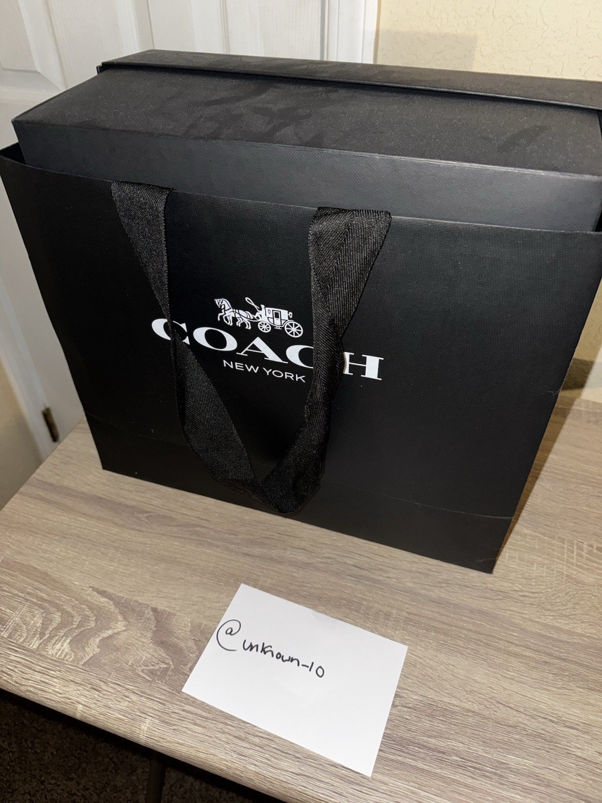 Bolso cinturón de corredor de cuero Coach para hombre en negro