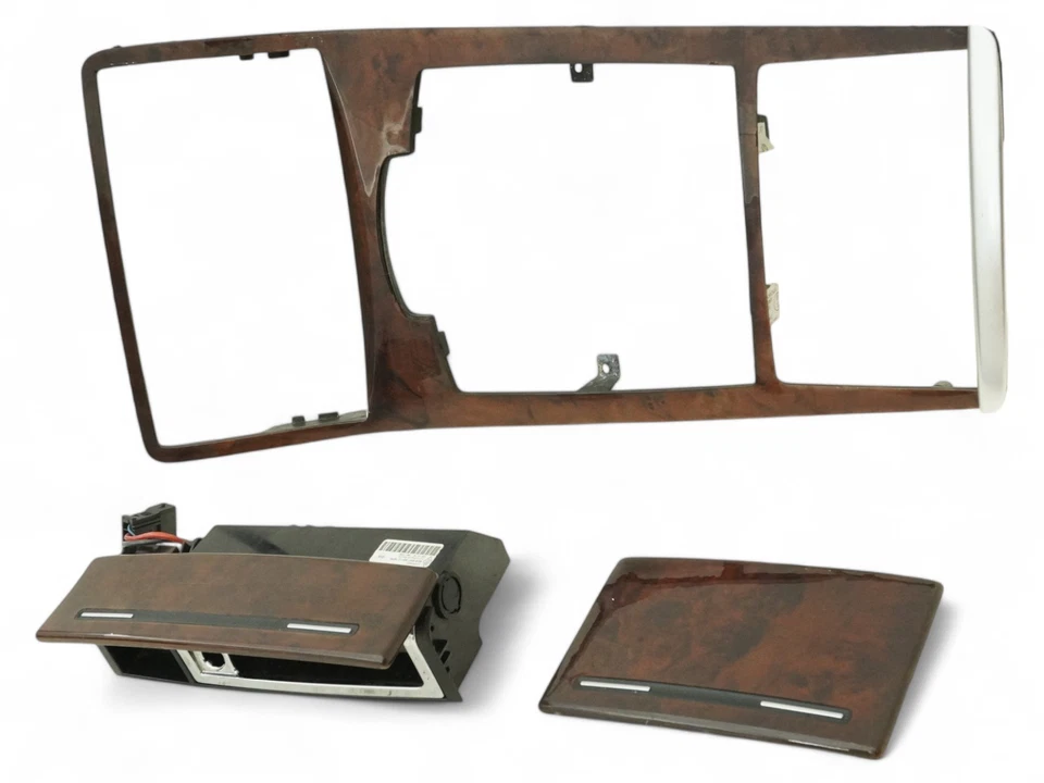 2003 - 2010 Audi A8l D3 Trim Cover Panel Dash Center Console Door 4E0857951c Set - Imagem 3 de 4