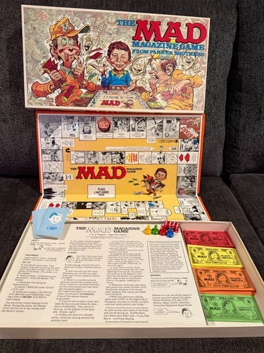 Vintage The Mad Magazine Game From Parker Brothers Board Game Complete 1979