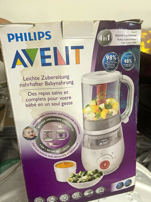 Philips AVENT 4-in-1 Babynahrungszubereiter Mixer & Dampfgarer