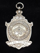Antique Sterling Silver Heavy Masonic Fob 12.8 Grams Templar Institute