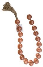 23in Pink Bead Garland Farmhouse w/1 TASSEL /Versatile Prayer Beads BohoChic 12z