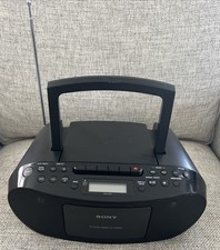 Sony CFD-S50 Boombox CD Radio Cassette W/Power Cord Tested Working Excellent