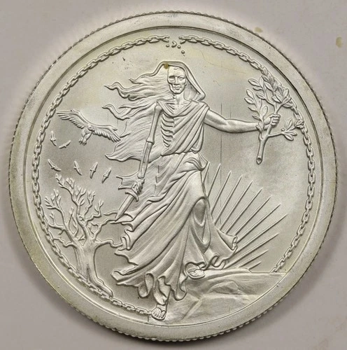 2014 United Snakes of America Enemy Unknown Silver Shield .999 Silver Round 1 oz