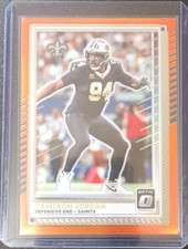 Panini Donruss Optic Cameron Jordan Orange Prizm Saints Football Card #170 /299