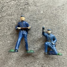 Pair Of Vintage Soldier Figures 2.5 Marked On The Bottom German