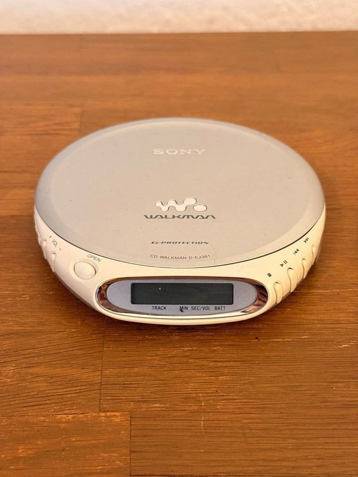 Tragbarer CD Player Sony D-EJ361 Walkman Silber Gebraucht - Bild 2 von 4