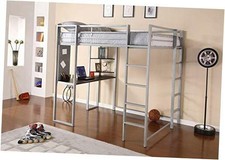 Ikea Tromso Silver Steel Metal Frame Full Size Loft Bed 500 199 50 For Sale Online Ebay