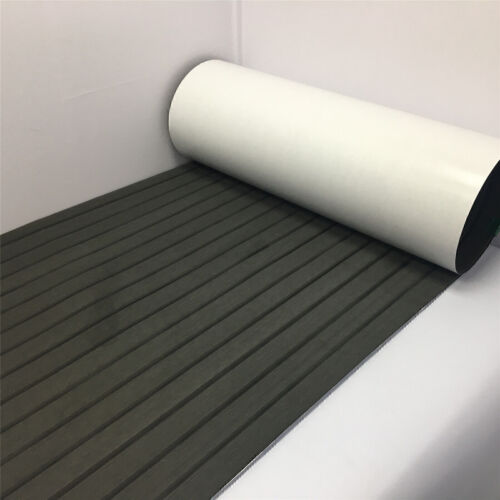 240×90cm Boat EVA Foam Sheet Decking Yacht Marine Teak Flooring Carpet Dark Grey - Picture 13 of 18