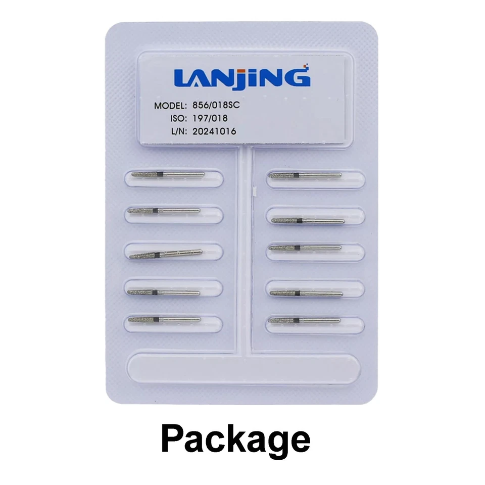 Dental Diamond Burs FG Round End Taper Super Coarse Fine Grit High Speed 856 850 - Image 4 of 4