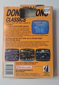 Nintendo NES Donkey Kong Classics Game With Manual & Box Mattel (CIB) Complete 