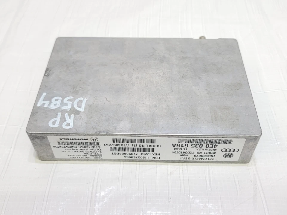 Módulo de control de comunicación telemática Audi A8 Quattro 2002-2009 4E0035616A OEM Foto 3 de 4