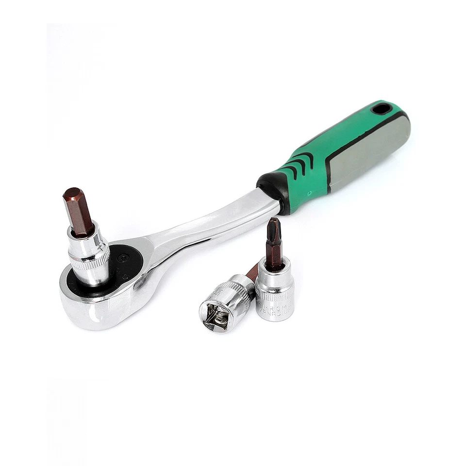 3/8"(9.5mm) Driver Hex/Pozi/Torx/Phillips/Slotted Bits Allen Wrench Socket Set - Image 3 of 4