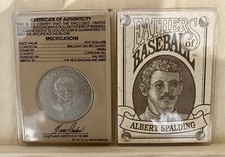 Father's of Baseball - Albert Spalding - $5 Five Dollar Coin -