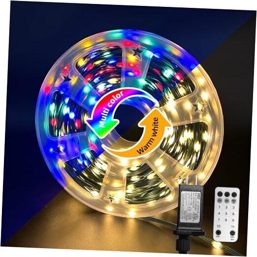 Christmas Dual Color Change Lights,165FT 500LED Outdoor 500LED-165FT