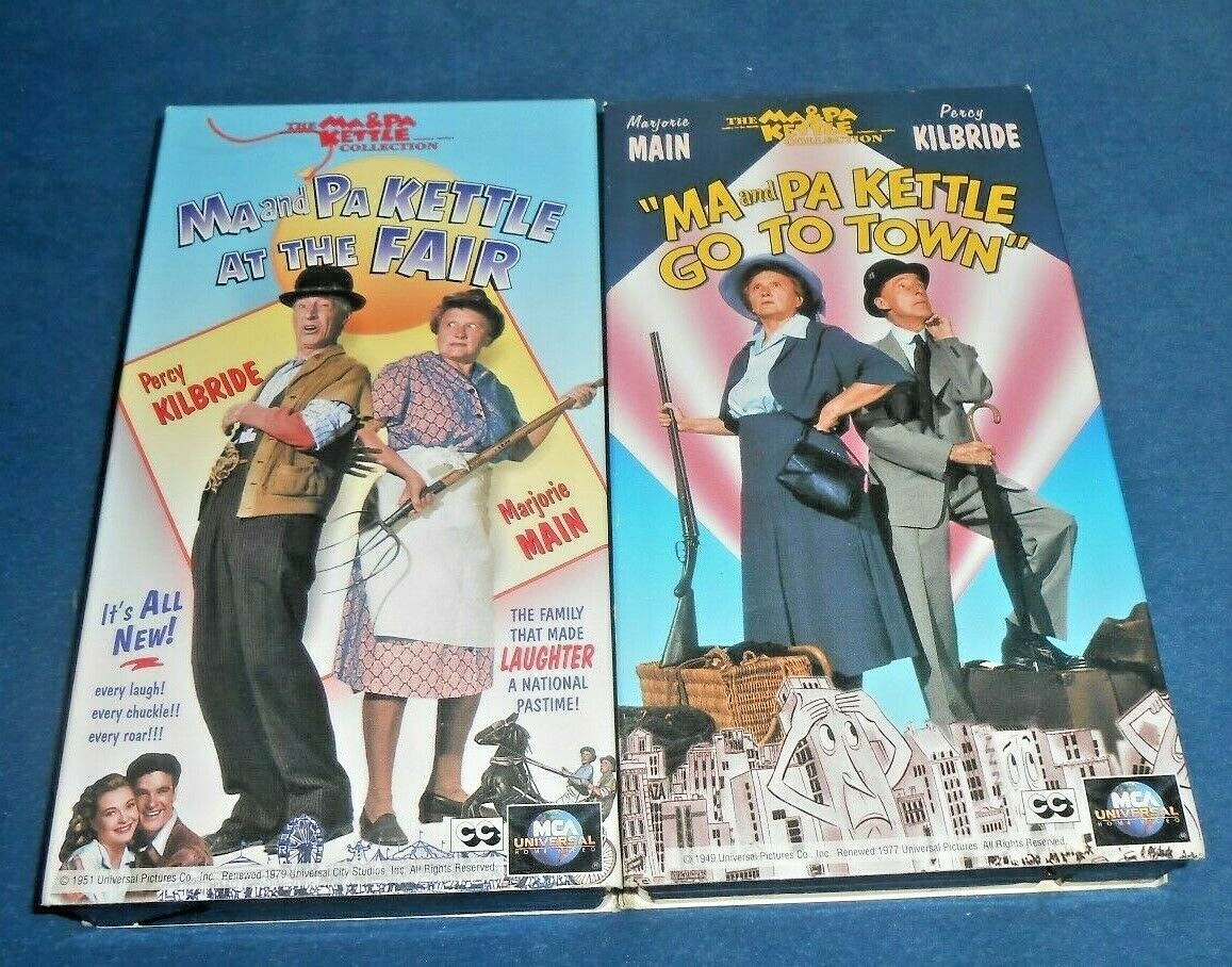 Lot of 6 Assorted Ma and Pa Kettle VHS Video Tapes eBay