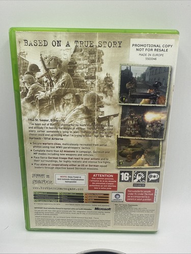 Brothers In Arms: Earned In Blood Xbox PROMO Original No Manual Tracked Post - Picture 5 of 5