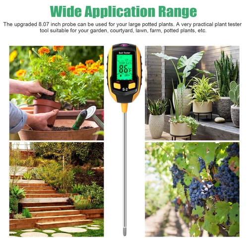 5in1 LCD Digital PH Soil Tester Plant Lawn Water Moisture Temperature Test Meter - Picture 11 of 13