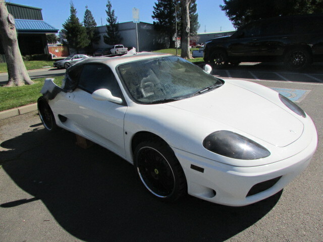 Ferrari 360, RH, Right Door Panel, Black w/ Red, Used, P/N 65007500