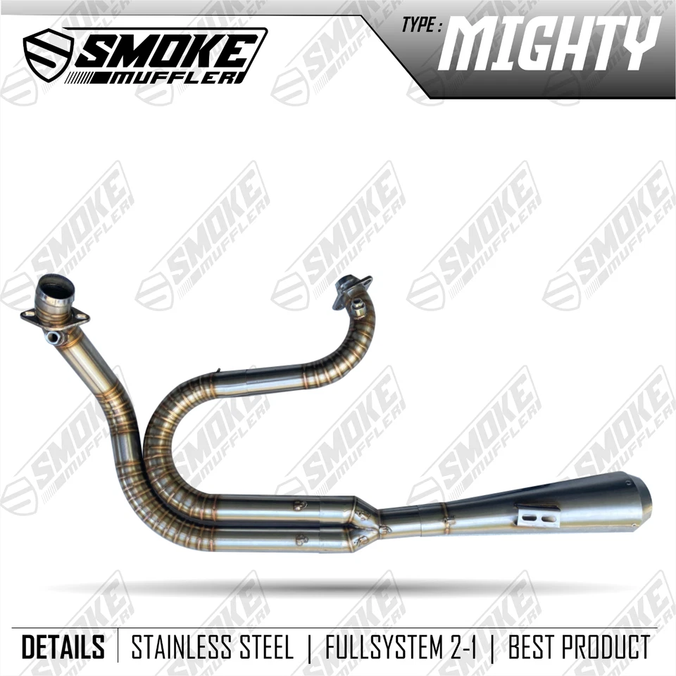 Harley Davidson Dyna Super Glide Exhaust Custom 2 Into 1 Pipe 1999-2006 - Изображение 3 из 4