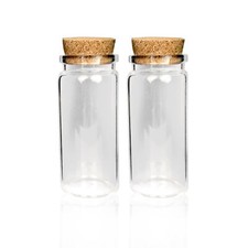 Fläschchen Glas mit Korken Set Miniflaschen ...