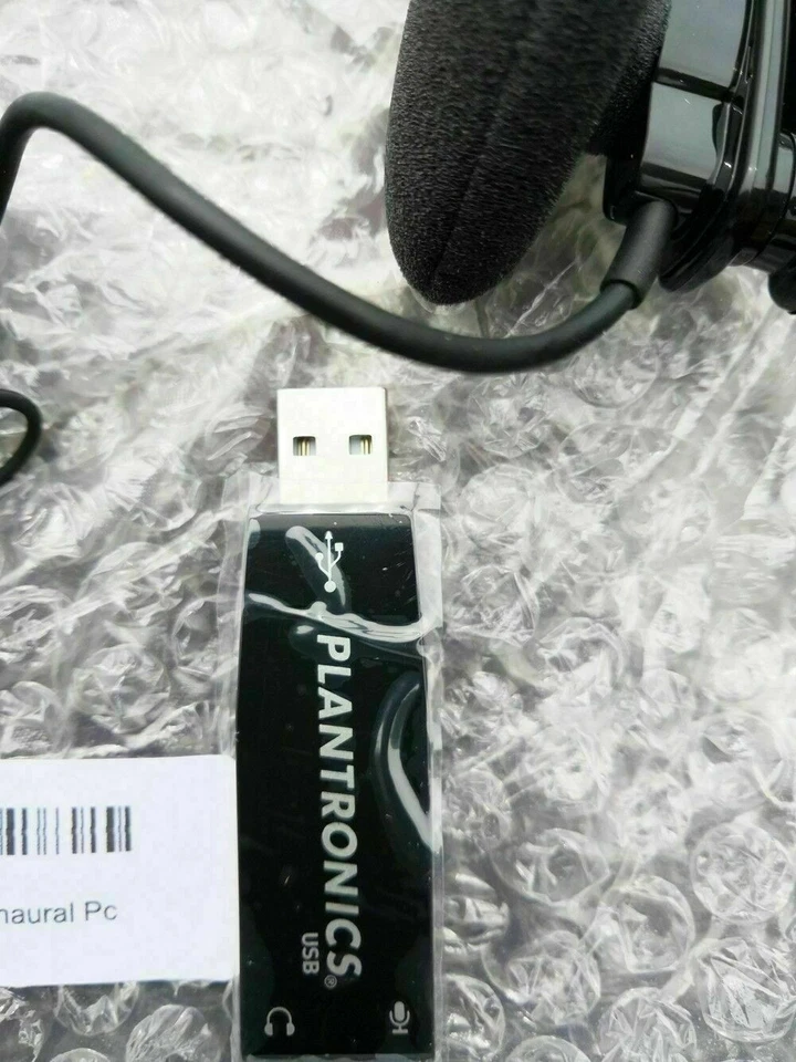 10 Plantronics .Audio 610 USB Single Ear Headsets - Image 4 of 4