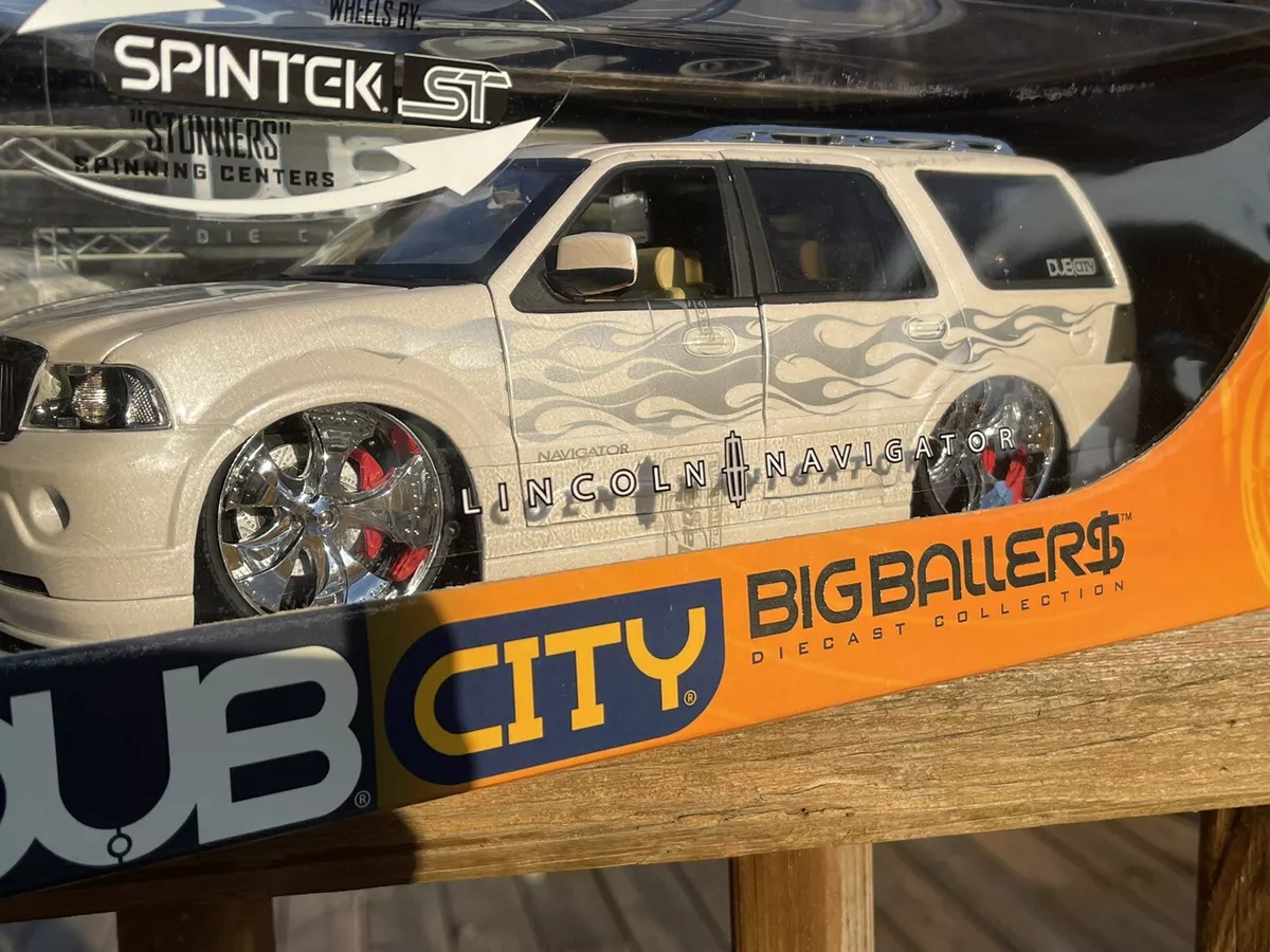 JADA TOYS DUB CITY BIG BALLERS RARE 1:18 SCALE LINCOLN NAVIGATOR NOS 10/10