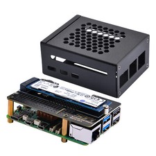 N04 M.2 2280 PCIe To NVMe Top with Metal Case Cooling Fan for Raspberry Pi 5