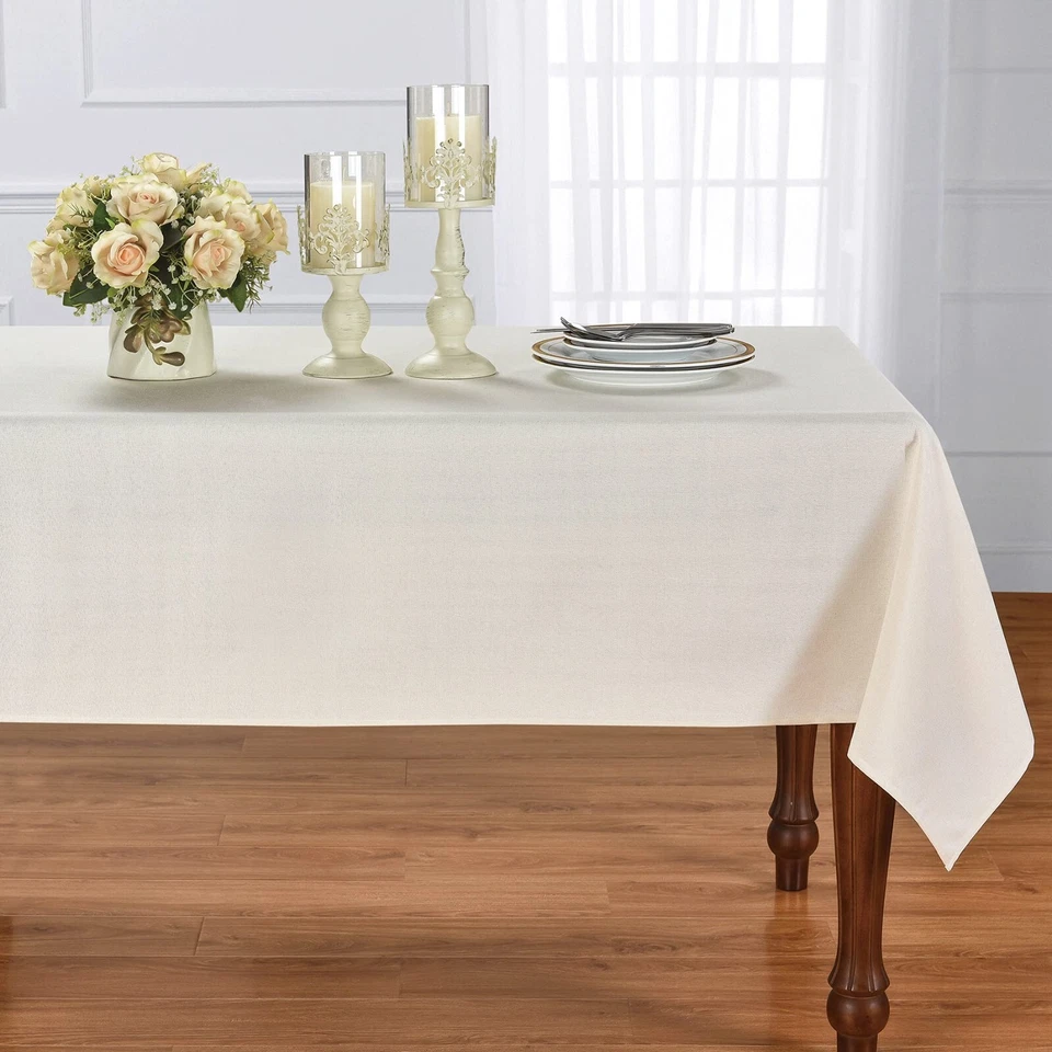 Linen HOMCHIC Table Cloth Indoor and Outdoor Tablecloth - Spill Proof 55x72 Inch - Image 2 of 4