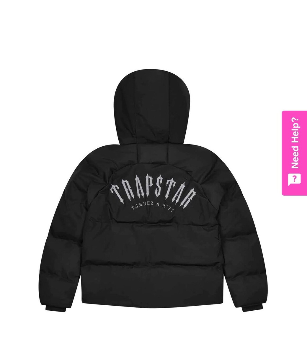 Trapstar Irongate Arch Puffer AW23 Black - Large | eBay