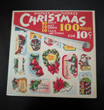 Vintage 1944 Happee-Merree Christmas Seals & ...