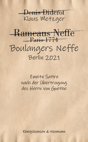 Thumbnail - Boulangers Neffe | Klaus Metzger | 2021 | Deutsch