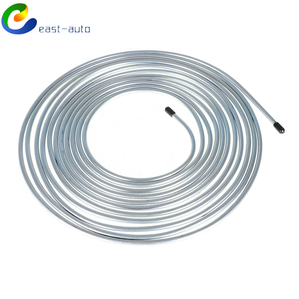 Kit de tubos de línea de freno de 25 pies de acero recubierto de zinc resistente al óxido de 1/4 OD Foto 3 de 4