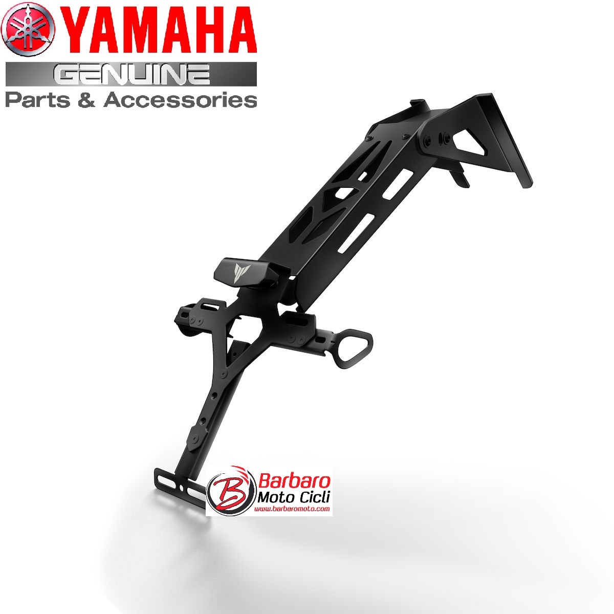 Supporto Targa Moto CXEPI Per Yamaha MT-03 2019-2023 – Alluminio CNC, Con Luce LED, Nero, Installazione Facile