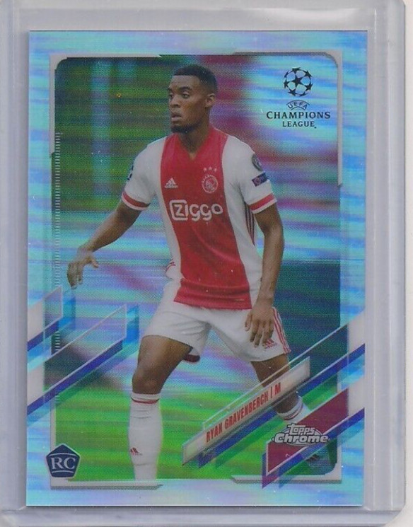 2020-21 Topps Chrome UEFA Champions League Refractor Ryan Gravenberch RC