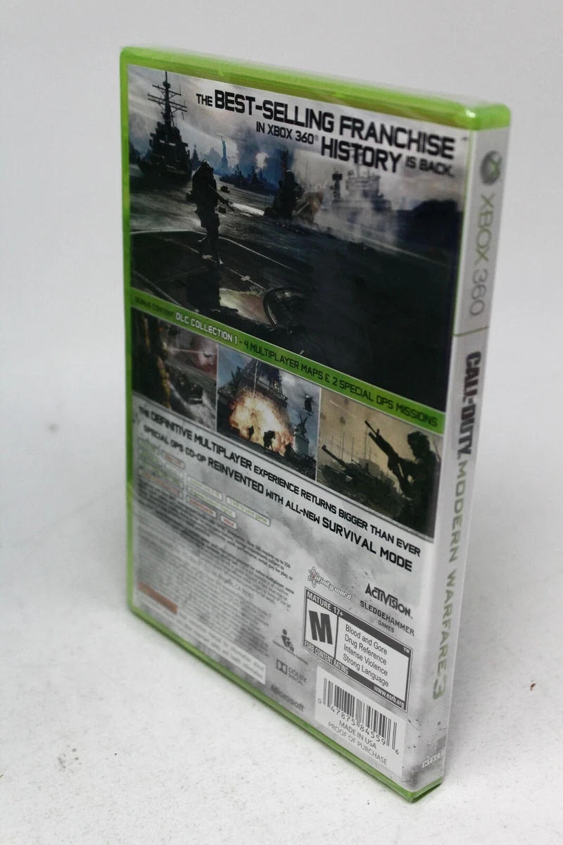 Call of Duty MW3 w/Bonus DLC -Xbox 360 -Sealed -Free Shipping -NEW