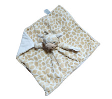 Carters Lovey Security Blanket Plush Paci Holder Giraffe Spots Brown White Cream