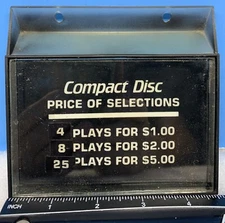 ROWE AMI CD100 A B JUKEBOX PRICE WINDOW PRICE