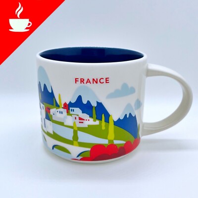 Starbucks France Country Mug Kaffee Tasse YAH Serie Frankreich  