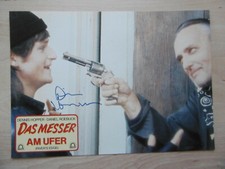 Dennis Hopper Autogramm signed A4 Kinoaushangbild "Das Messer Am Ufer"