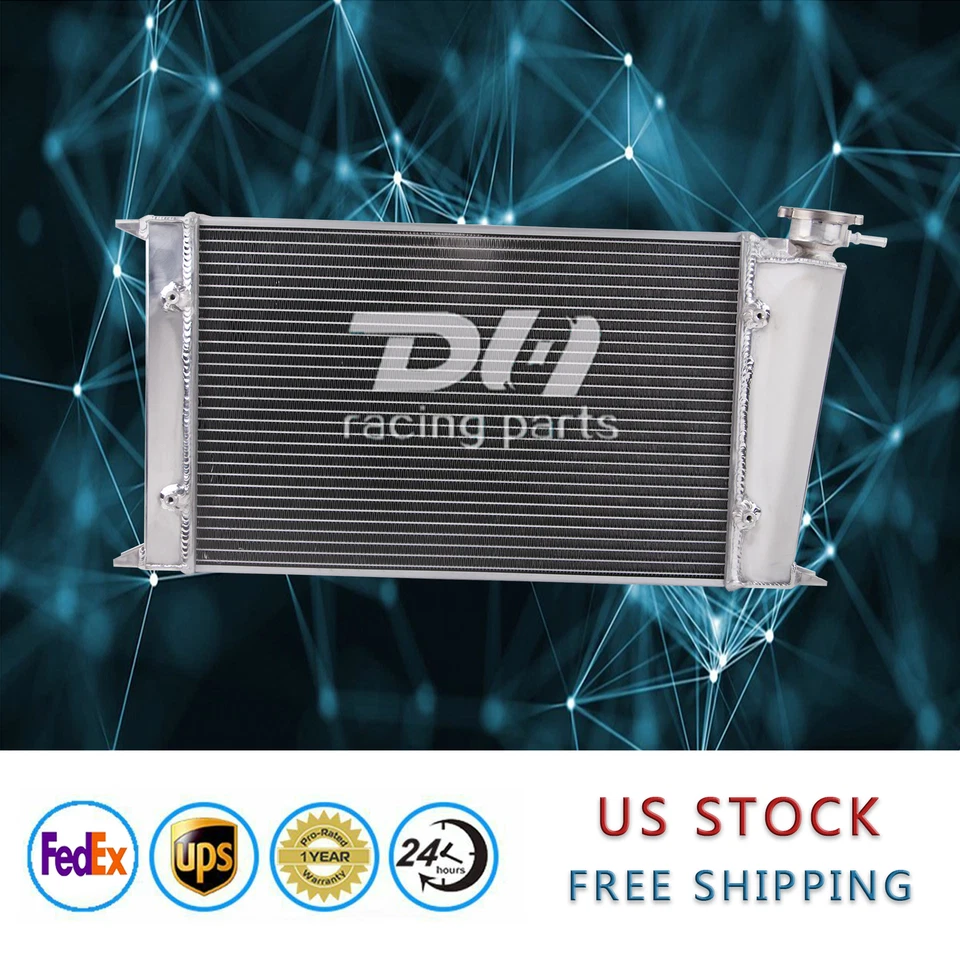 Radiador de carreras DH PARA 1988-1991 Volkswagen Golf/Jetta Eclipse Basico 1,8 L Foto 3 de 4