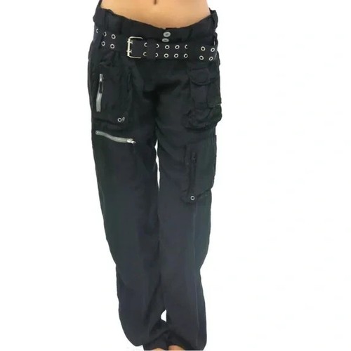 Johnny Was Pete & Greta Sz 6 Marika Cargo Pants ~ Black Velvet ~ No Belt ~ $250 - Picture 2 of 6