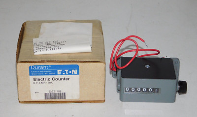 New Eaton Durant 6-Y-1-MF-120A 6 Digit Electric Counter Control Totalizer Module
