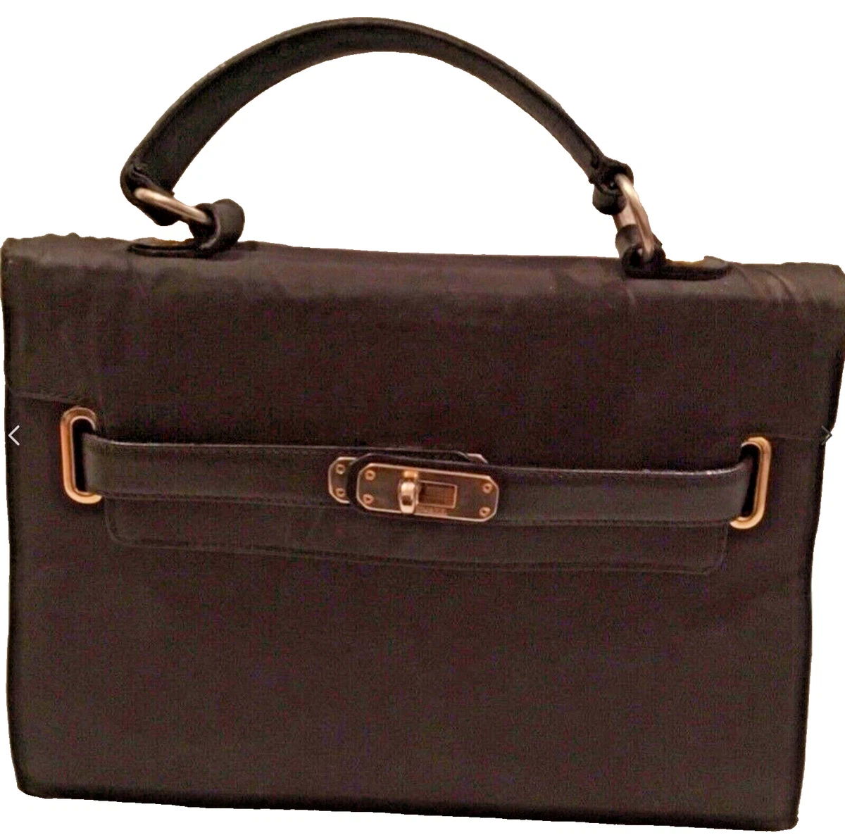 VINTAGE MOSCHINO REDWALL BLACK TOP HANDLE BAG
