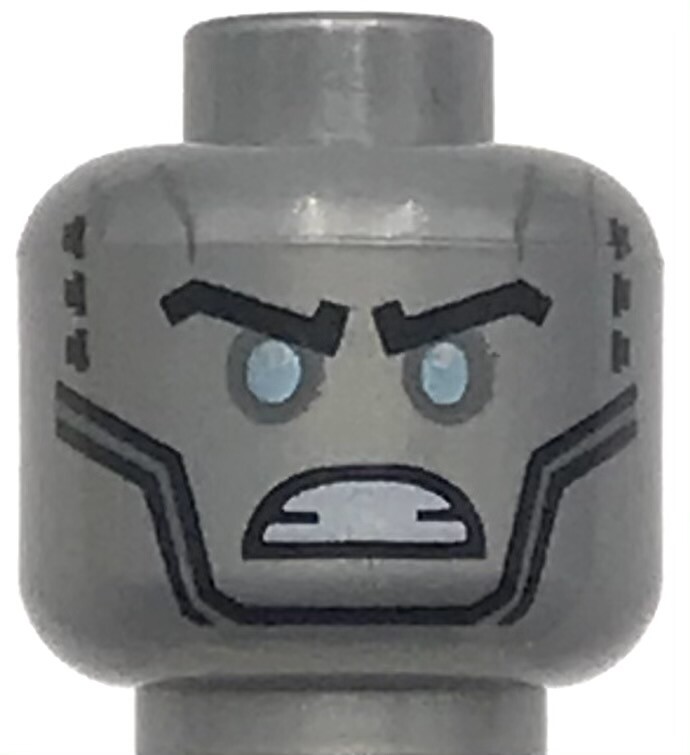 レクレラボ　2袋 Lego New Flat Silver Minifigure Head Dual Sided Alien