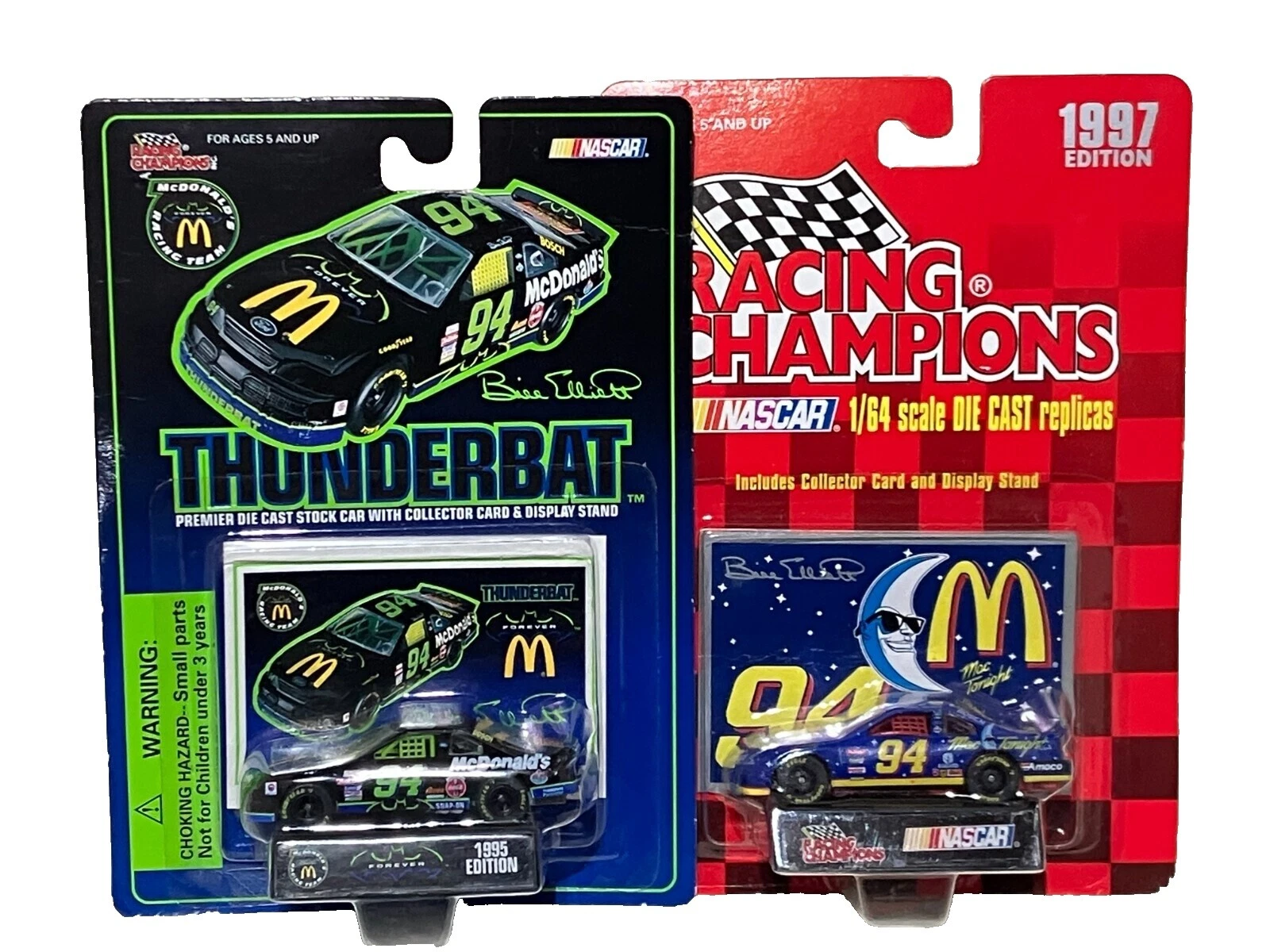 Литые модели спортивных и туристических автомобилей McDonald's Ford 1:24