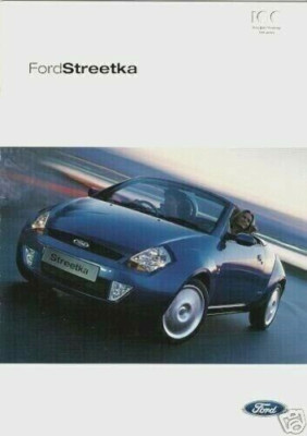 Ford StreetKa 2003-04 UK Markt Verkaufsprospekt Standard Luxus