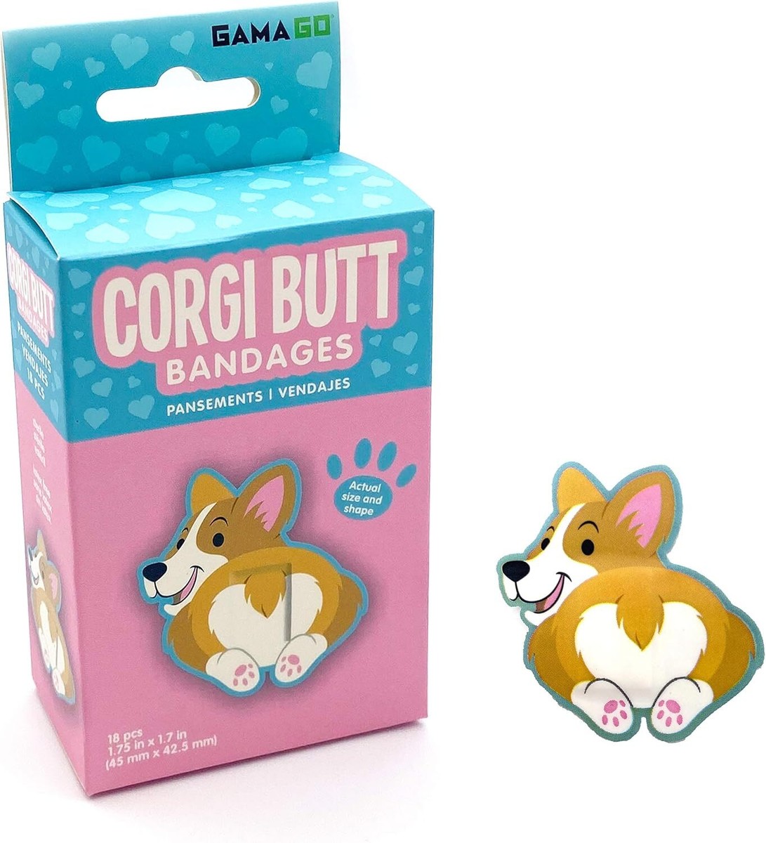 Corgi Butt Bandages for Kids & Kidults - Set of 18 Individually