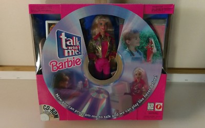 Vintage Talk with me Barbie Doll and CD-Rom 1997 set Mattel Media